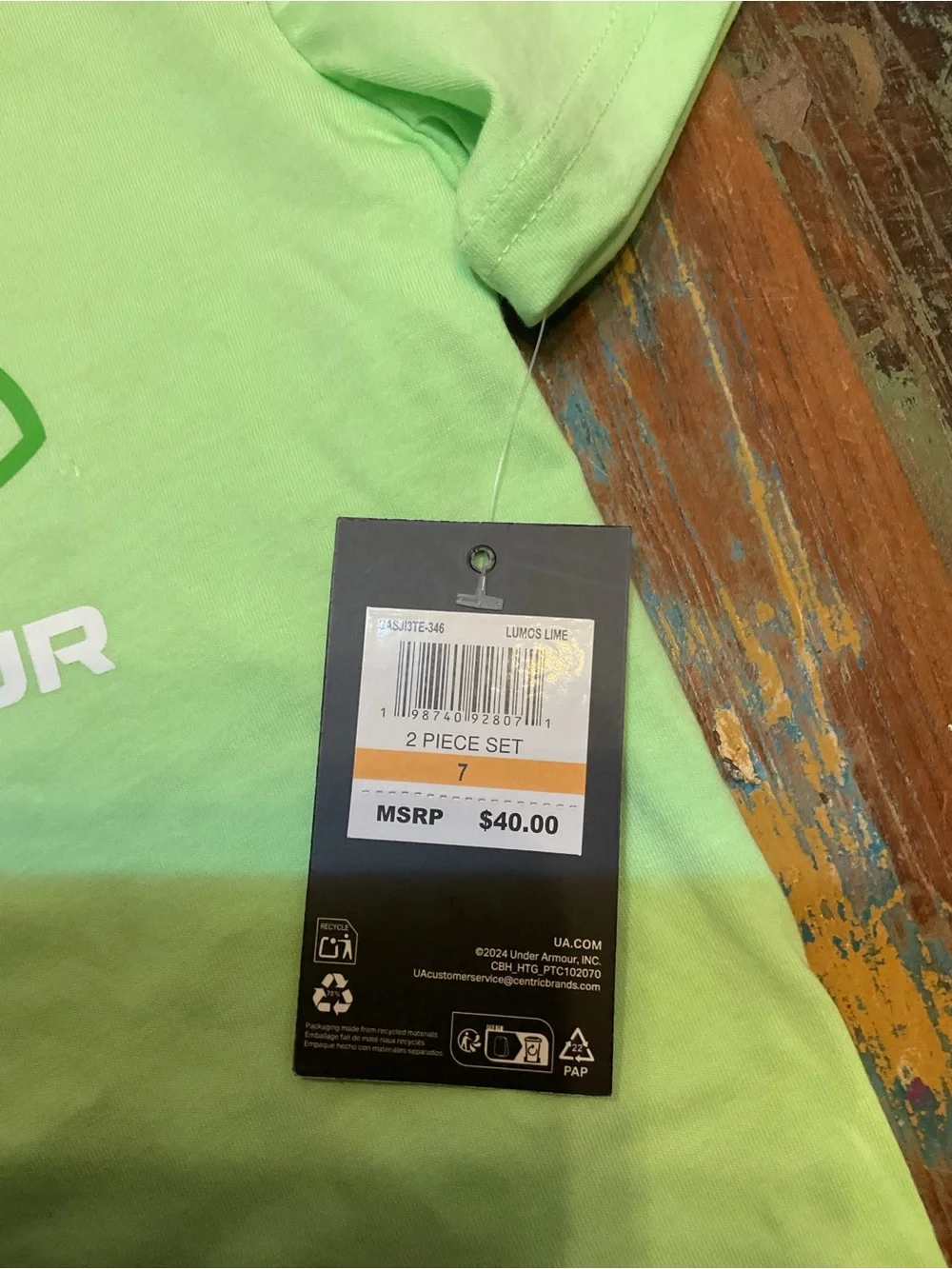 NWT Under Armour Boys 2 Piece Set